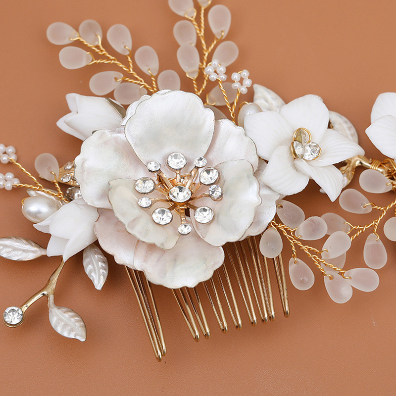 Pruudilillede juuksekamm 2023, moodne juuksenõel naistele Crytsal Diademas peakatted pruudi juustele ehted pulmatarvikud