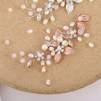 Kristalni češljevi za kosu za vjenčanje Čudesne ženske trake za glavu Dodaci Cvjetni ukrasi za glavu za mladenke Kvačica Nakit za mladenku Poklon