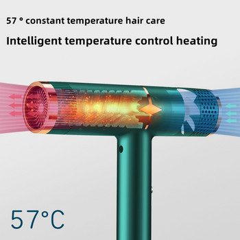 Професионален сешоар с висока мощност Синя светлина Анион Интелигентен контрол на температурата Студен и горещ въздух Салон Фризьорски инструмент