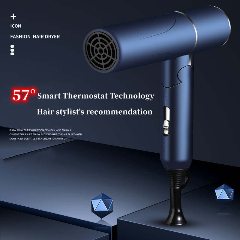 Professionaalne föön Suure võimsusega sinise valguse aniooni intelligentne temperatuuri reguleerimine külma ja kuuma õhu salongi juuksuri tööriist