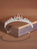 Itacazzo Pruudi peakatted Hõbedase värvi naiste mood pulmakroon Sünnipäeva tiaarad