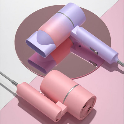Uscător de păr cu ioni negativi cu aer cald Mini mâner portabil de călătorie Uscător de păr electric reglabil Secadores De Cabelo Instrument stil