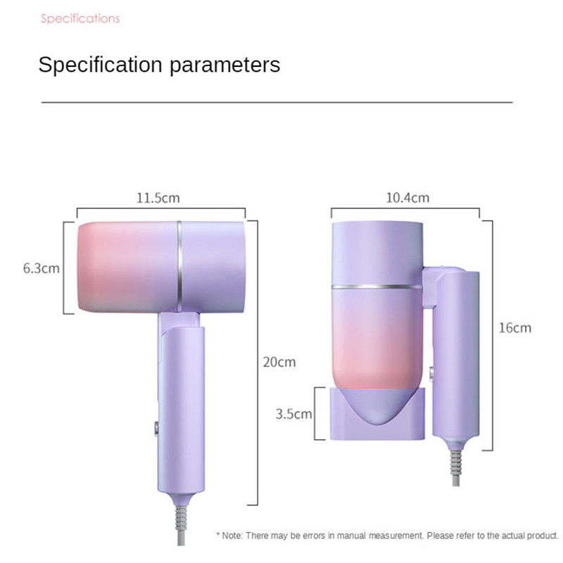 Kuuma õhu negatiivse iooniga föön Mini Travel kaasaskantava käepidemega reguleeritava elektrilise fööniga Secadores De Cabelo stiilitööriist