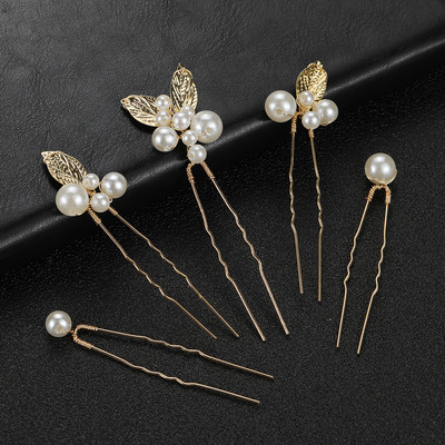 5 tk Naiste U-kujulised juuksenõelad juukseklambrid kuldsest sulamist lehest juukseharkid, mood tüdrukud, igapäevased küljenõelad, pulmajuuksed, pruudi juustest ehted