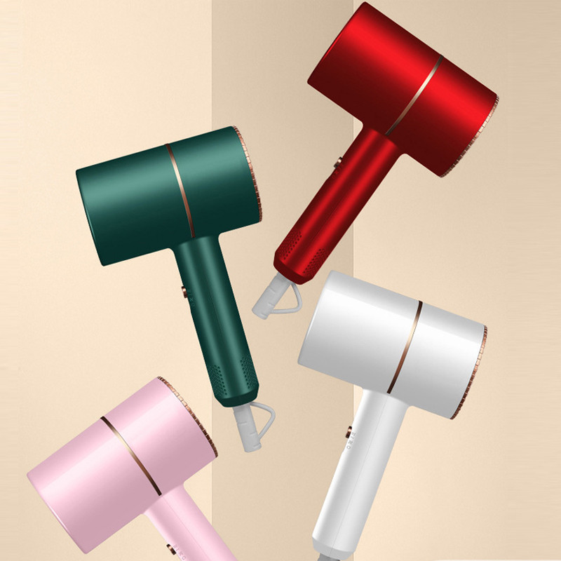 4 Color Secador De Pelo Ηλεκτρικό πιστολάκι μαλλιών Negative Ionic BlueLight Care Ισχυρός ζεστός κρύος άνεμος φυσητήρας Πράσινο πιστολάκι μαλλιών για το σπίτι