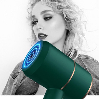 Ηλεκτρικό πιστολάκι μαλλιών Αρνητικό ιοντικό ισχυρό ζεστό κρύο αέρα Μίνι πιστολάκι μαλλιών για οικιακή συσκευή BlueLight Care Secador De Pelo