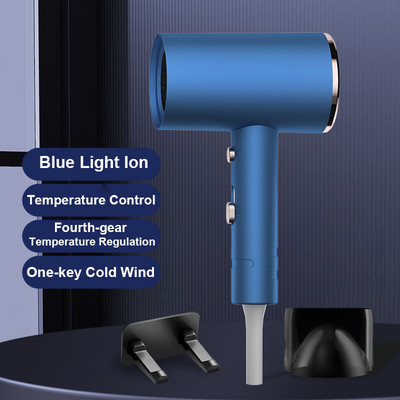 Elektromos hajszárító Kék fény negatív ionos hajszárító Hideg Forró szél Erőteljes fúvó Háztartási szalon Hajszárítók Hajápoló eszközök