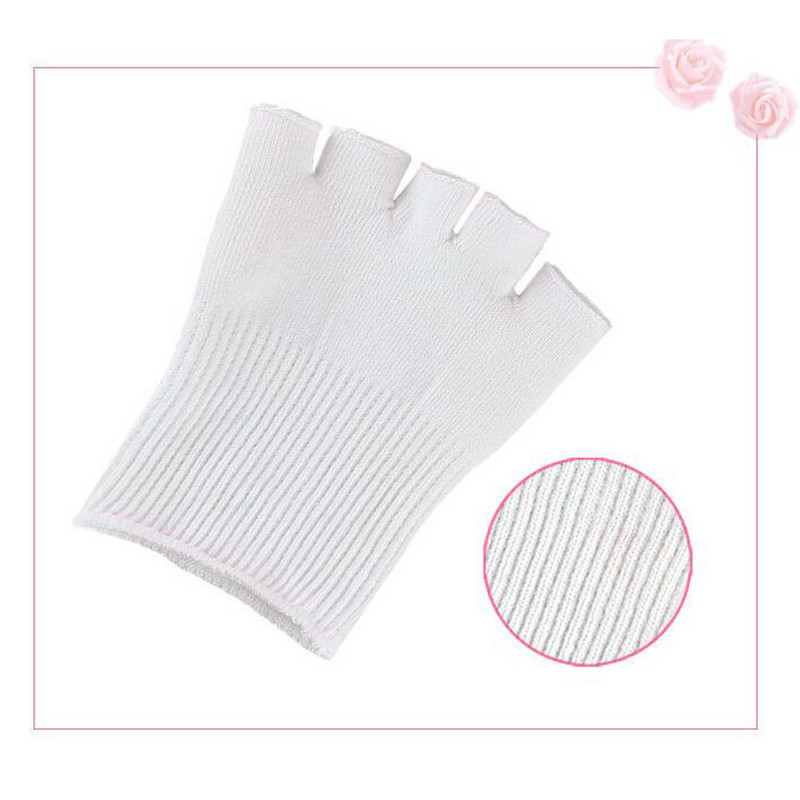 1 paar 5 varbaga geeliga niisutavaid sokke Geel-spa sokid naistele, tüdrukutele (valged)