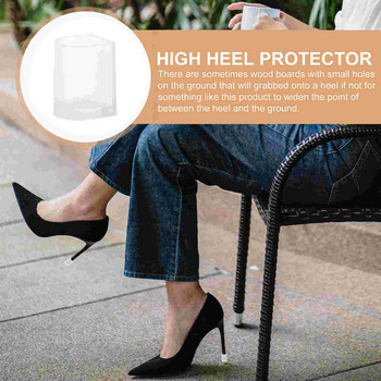 Clear High Heel Protectors 10 Pairs Stiletto Grass Heel Stoppers Καλύμματα μύτης ψηλοτάκουνων για περπάτημα στο γρασίδι