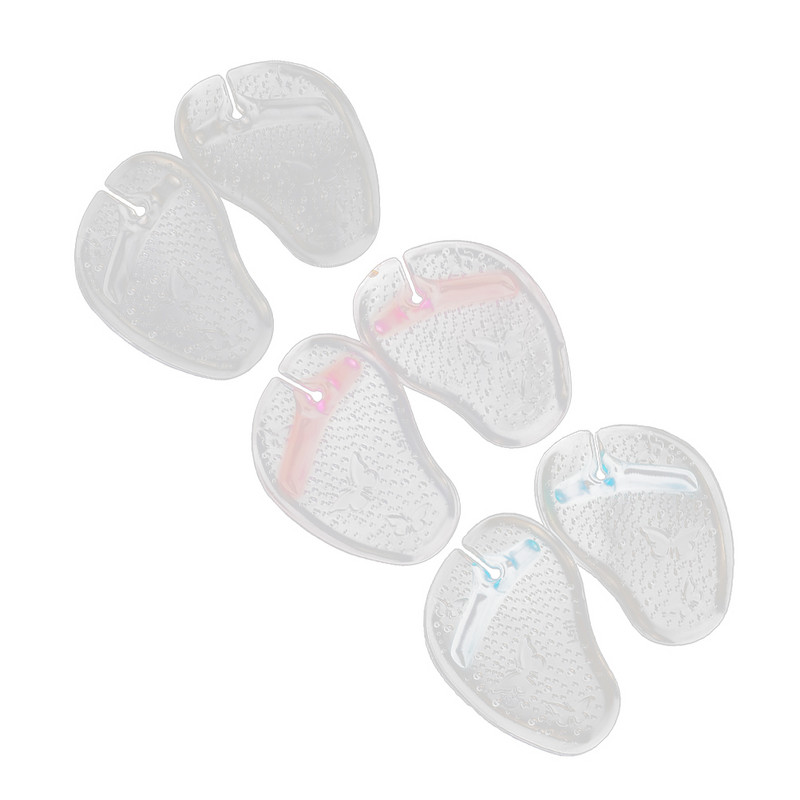 Μεταταρσιακά επιθέματα 3 ζεύγη μαξιλαριών φτέρνας μπροστινού ποδιού Ένθετα ψηλού τακουνιού για πελματιαία απονευρωσίτιδα, ανδρική φτέρνα