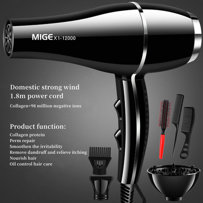 2200w velike snage salonske klase brzo sušeće sušilo za kosu 12000 vjetar antistatički bas smanjenje buke Preporuka kućnog frizerskog salona