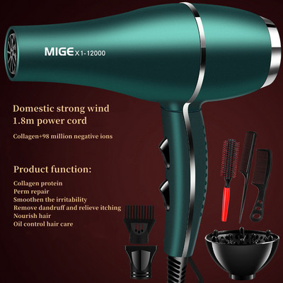 2200w velike snage salonske klase brzo sušeće sušilo za kosu 12000 vjetar antistatički bas smanjenje buke Preporuka kućnog frizerskog salona