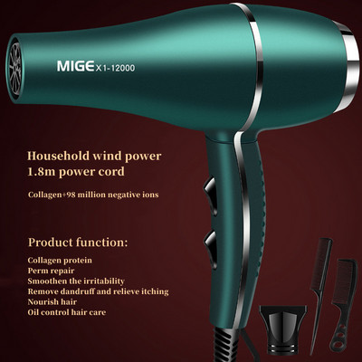 2200w velike snage salonske klase brzo sušeće sušilo za kosu 12000 vjetar antistatički bas smanjenje buke Preporuka kućnog frizerskog salona