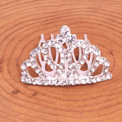 Merginos Tiaros Plaukų segtukai Vestuviniai plaukų aksesuarai Vaikams Mieli Sidabriniai Mažos Karūnėlės Gimtadienio vakarėlis Vaikams Bobby Pins Plaukų Papuošalai