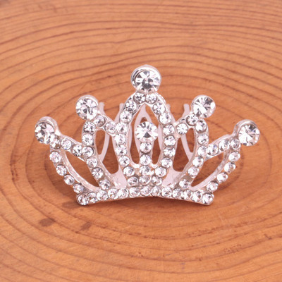 Merginos Tiaros Plaukų segtukai Vestuviniai plaukų aksesuarai Vaikams Mieli Sidabriniai Mažos Karūnėlės Gimtadienio vakarėlis Vaikams Bobby Pins Plaukų Papuošalai