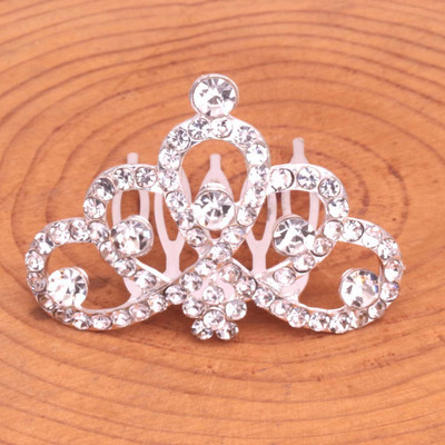 Merginos Tiaros Plaukų segtukai Vestuviniai plaukų aksesuarai Vaikams Mieli Sidabriniai Mažos Karūnėlės Gimtadienio vakarėlis Vaikams Bobby Pins Plaukų Papuošalai