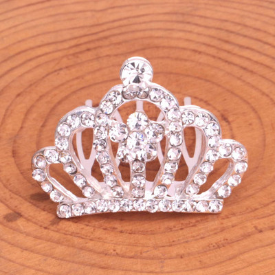 Merginos Tiaros Plaukų segtukai Vestuviniai plaukų aksesuarai Vaikams Mieli Sidabriniai Mažos Karūnėlės Gimtadienio vakarėlis Vaikams Bobby Pins Plaukų Papuošalai