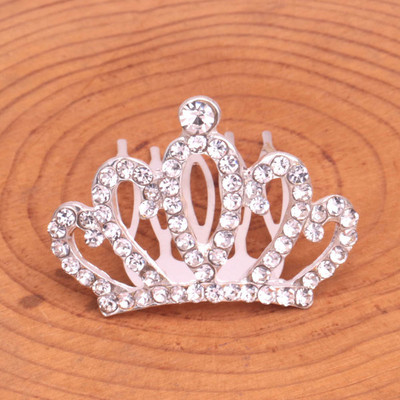 Merginos Tiaros Plaukų segtukai Vestuviniai plaukų aksesuarai Vaikams Mieli Sidabriniai Mažos Karūnėlės Gimtadienio vakarėlis Vaikams Bobby Pins Plaukų Papuošalai