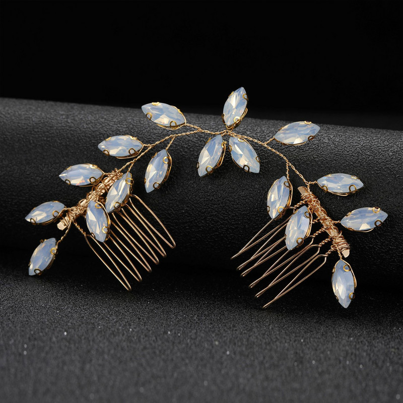 Modni češalj za kosu Vjenčani dodaci za kosu za žene Ukosnice od legure vještačkih dijamanata Djevojačke igle za zabavu sa strane Šarm Pokrivala za mladenke Nakit