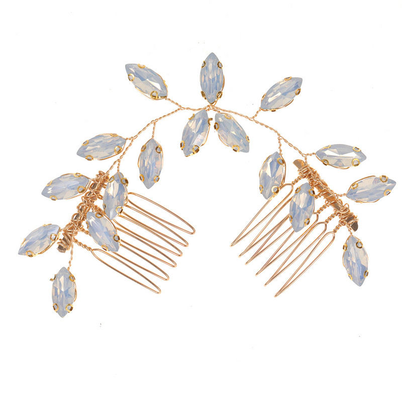 Modni češalj za kosu Vjenčani dodaci za kosu za žene Ukosnice od legure vještačkih dijamanata Djevojačke igle za zabavu sa strane Šarm Pokrivala za mladenke Nakit