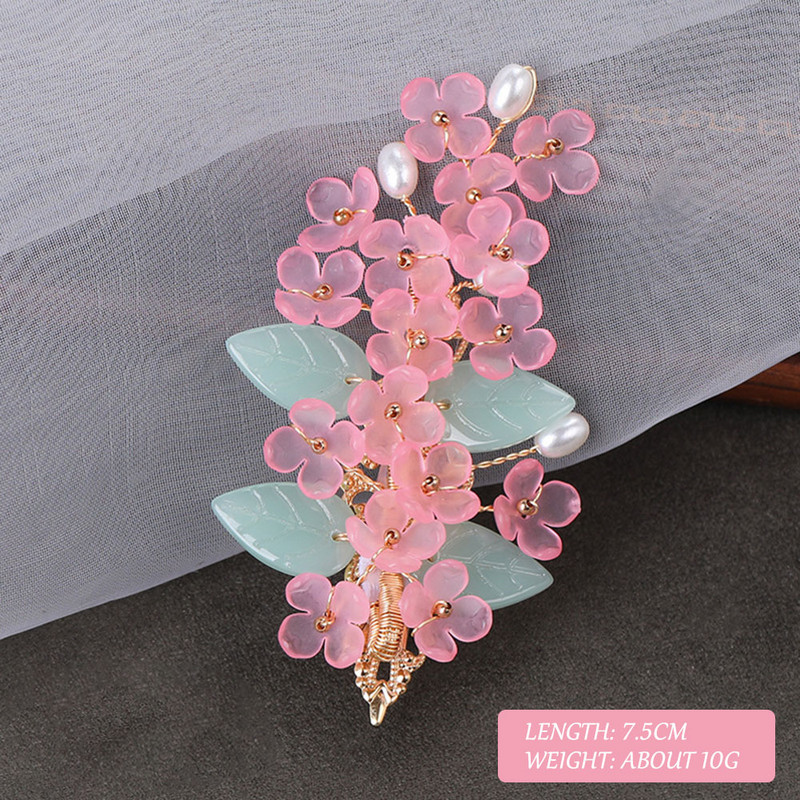 Naiste juukseklambrid küljel Juuksenõelad Pruudi peakate akrüülist lillekujuline sulamist tiaaras tüdrukute pidu igapäevane peakate moeehted