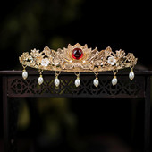 Kuldsed juuksenõelad Juukseklambrid Naistele Luksuslik keisrinna peakate Hiina Hanfu Juukseaksessuaarid Tüdrukutele Antiikne Pulmajuukse Ehted