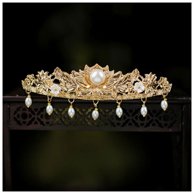 Kuldsed juuksenõelad Juukseklambrid Naistele Luksuslik keisrinna peakate Hiina Hanfu Juukseaksessuaarid Tüdrukutele Antiikne Pulmajuukse Ehted