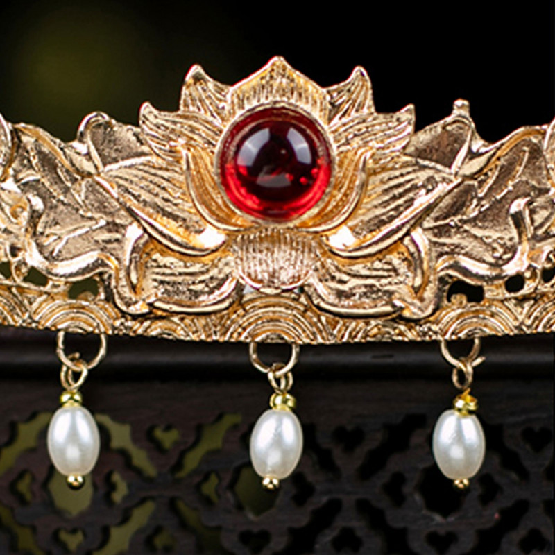 Kuldsed juuksenõelad Juukseklambrid Naistele Luksuslik keisrinna peakate Hiina Hanfu Juukseaksessuaarid Tüdrukutele Antiikne Pulmajuukse Ehted