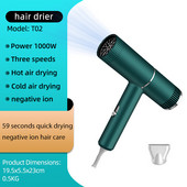 Sušilo za kosu negativni ion vruće hladno jak vjetar 59 sekundi brzo sušenje kose 3 brzine kućanski profesionalni frizerski alat 1000 W