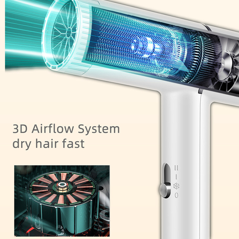 Sušilo za kosu negativni ion vruće hladno jak vjetar 59 sekundi brzo sušenje kose 3 brzine kućanski profesionalni frizerski alat 1000 W