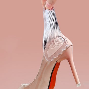 2 чифта Лепкава предна подложка с пет пръста Подложки за обувки Подметки с високи токчета Подметка Поддръжка на крака Стелка Гел Грип Miss Arch