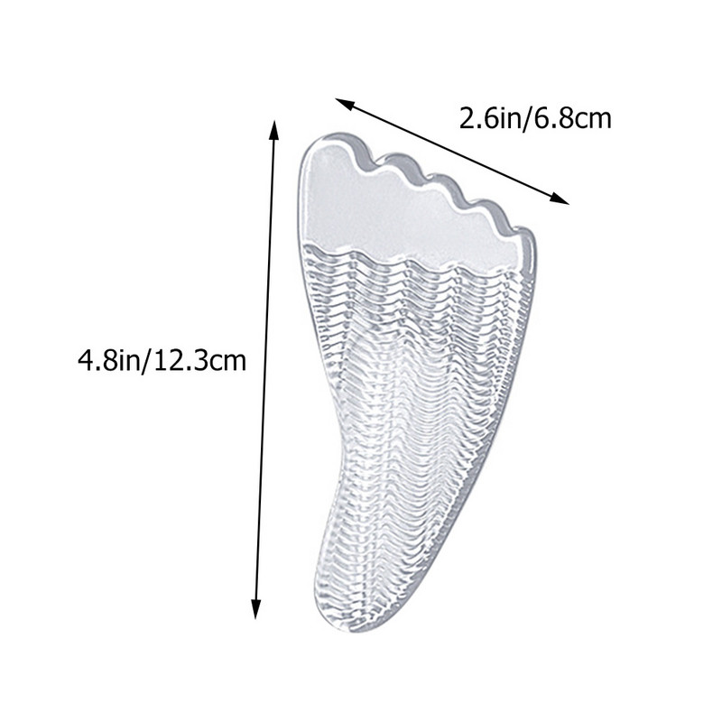 2 ζεύγη Five Toe Sticky μπροστινό μαξιλαράκι παπουτσιών Ψηλοτάκουνα Υποστήριξη σόλας ποδιού Εσωτερική σόλα Gel Grip Miss Arch