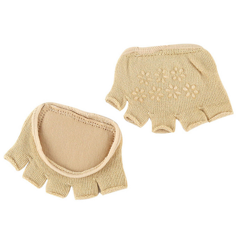 1 pár lábujjfedős zokni, légáteresztő izzadság-elnyelő lábfej elülső párna, nem lábujjbélés huzat magassarkúhoz, lapos szandálhoz