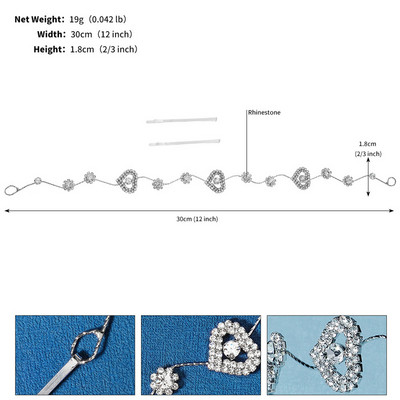 Pulmapael Pruudi Tiaras Juukserõngas Naistele Hõbedase värviga kristallist juuksenõela krooniga juuksekaunistusega ehted tasuta kohaletoimetamine