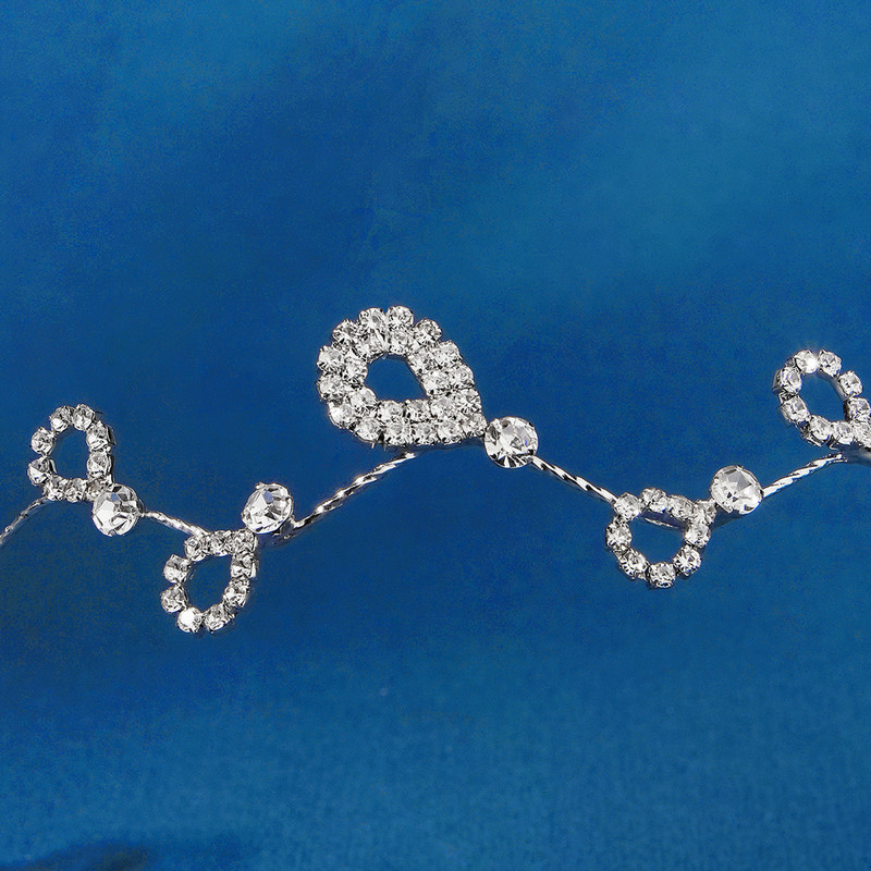 Pulmapael Pruudi Tiaras Juukserõngas Naistele Hõbedase värviga kristallist juuksenõela krooniga juuksekaunistusega ehted tasuta kohaletoimetamine