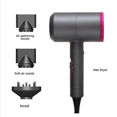 Suure võimsusega föön hotelli majapidamises kasutatavate negatiivsete ioonide föön, külm ja kuum termostaadiga föön, kiiresti kuivav juukseföön