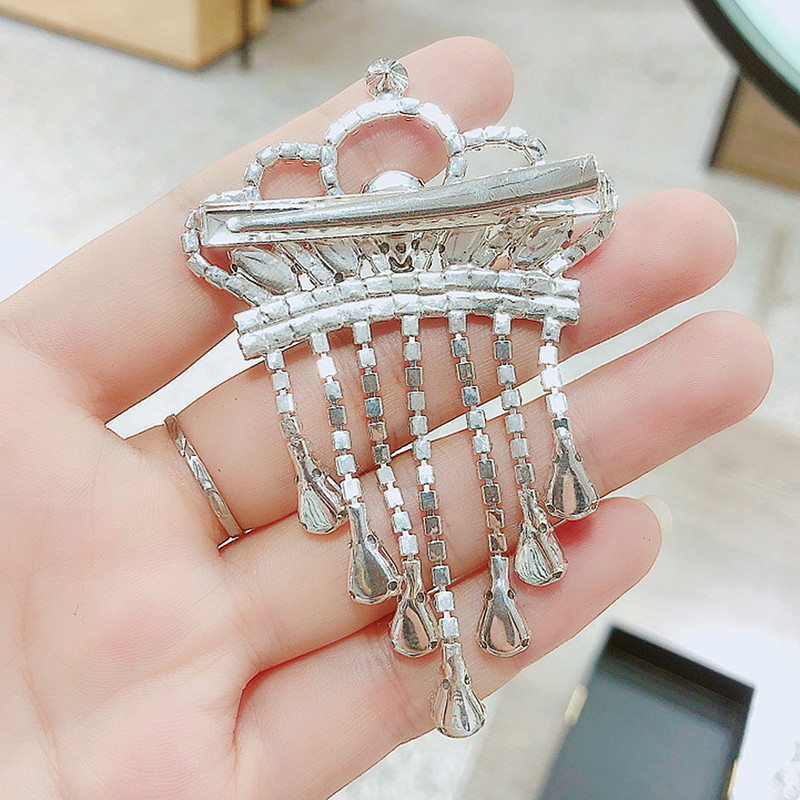 Juuksenõelad tiaarase kujuga juukseküüsklamber naistele, 2022. aasta kivist tutt barrettes, tüdrukute peaehte pulmaballi juuste ehted