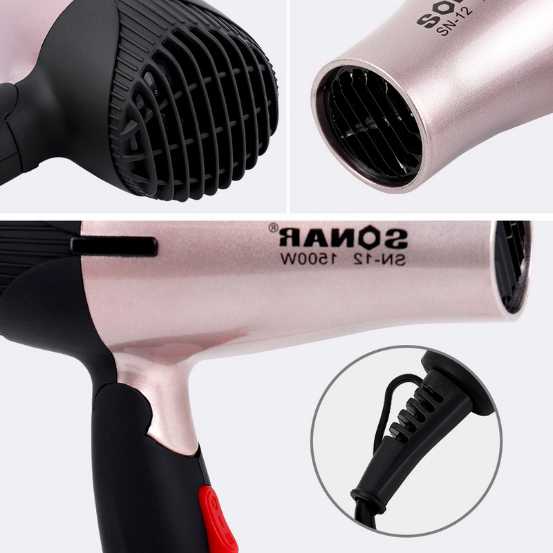 Uus MINi 220v EU pistikuga 1000 W kuuma ja külma tuulega föön Föön Föön Föön Stiilitööriistad salongides ja majapidamises kasutamiseks