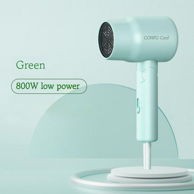 CONFU professionaalne anioonföön 800W/1100W väikese võimsusega kaasaskantav juuksehoolduskuivati Kiiresti kuivavad kokkupandavad reisipuhurföönid