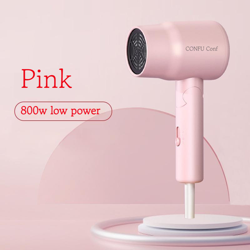 CONFU professionaalne anioonföön 800W/1100W väikese võimsusega kaasaskantav juuksehoolduskuivati Kiiresti kuivavad kokkupandavad reisipuhurföönid