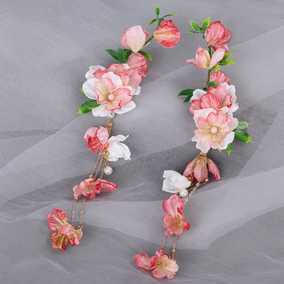 2 komada Vintage kopče za kosu s resicama Cvjetne ukosnice Kineski dodaci za kosu Djevojke Cheongsam ukosnice Retro vjenčani nakit za kosu