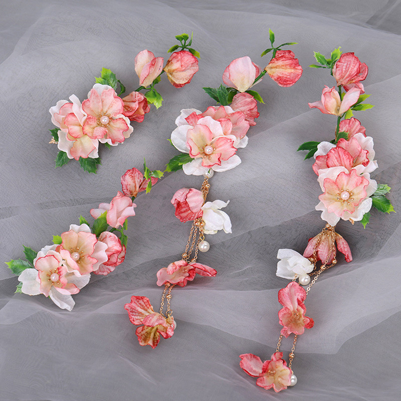 2 komada Vintage kopče za kosu s resicama Cvjetne ukosnice Kineski dodaci za kosu Djevojke Cheongsam ukosnice Retro vjenčani nakit za kosu