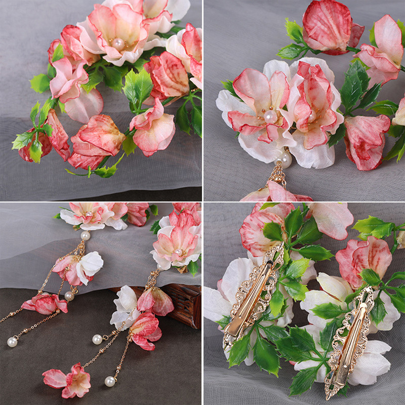 2 komada Vintage kopče za kosu s resicama Cvjetne ukosnice Kineski dodaci za kosu Djevojke Cheongsam ukosnice Retro vjenčani nakit za kosu