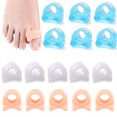 2tk = 1paar eraldaja sõrmejalgade hoolduskaitse silikoonist varvaste ortopeedilised tooted.