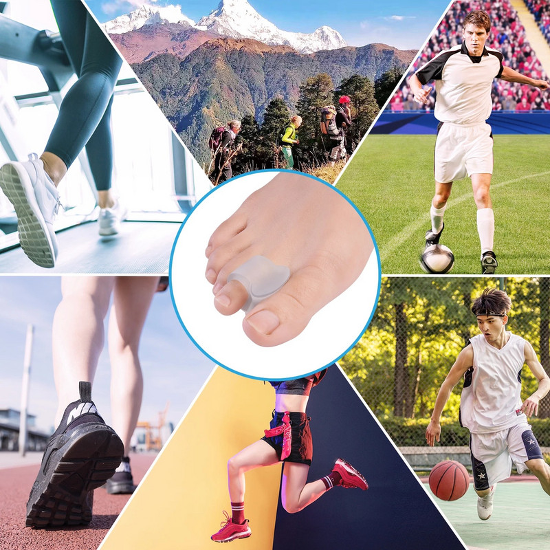 2tk = 1paar eraldaja sõrmejalgade hoolduskaitse silikoonist varvaste ortopeedilised tooted.