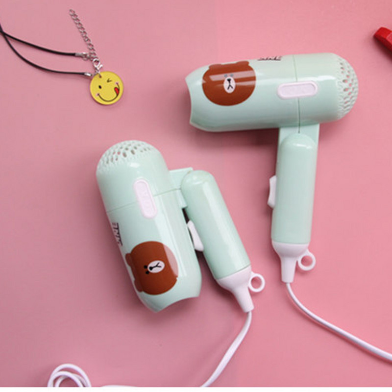 450 W karšto pardavimo mini plaukų džiovintuvas, sulankstomas namas, nešiojamas termostatinis oro surinkimo įrenginys Traveller kompaktiškas pūstuvas elektrinis plaukų džiovintuvas