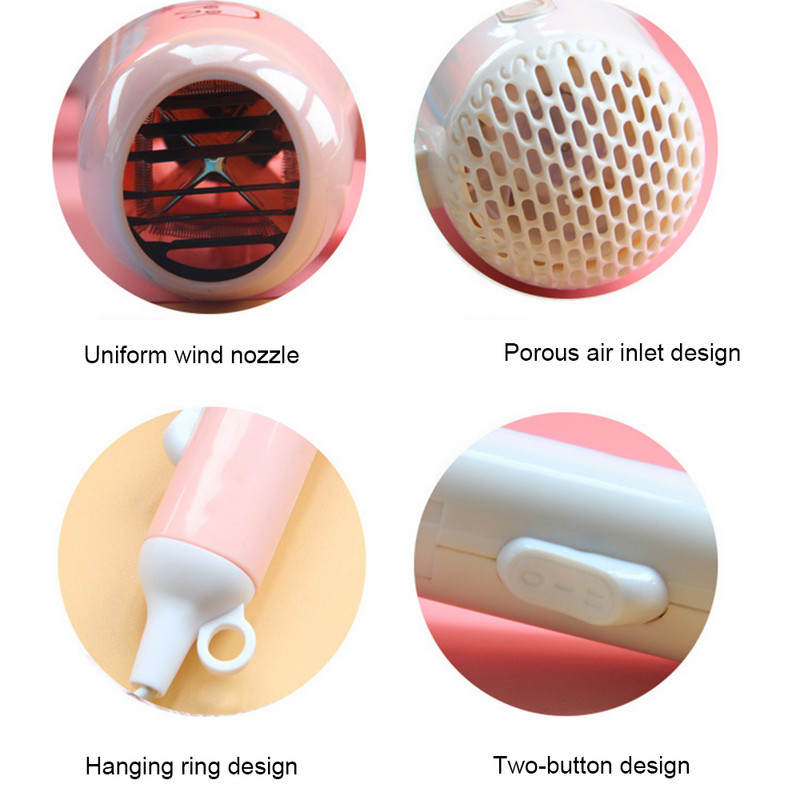 450 W karšto pardavimo mini plaukų džiovintuvas, sulankstomas namas, nešiojamas termostatinis oro surinkimo įrenginys Traveller kompaktiškas pūstuvas elektrinis plaukų džiovintuvas