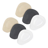 3 paari geelist esijala padjandit poolsisetallad Kingade sisetallad kõrged kontsad, anti-padi (läbipaistev, must, aprikoos)