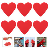 3 ζευγάρια μαξιλαράκια λαβής στο κάτω μέρος παπουτσιών Αντιολισθητικά μαξιλαράκια σόλας παπουτσιών Μείωση θορύβου σόλας (κόκκινο)