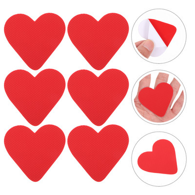 3 ζευγάρια μαξιλαράκια λαβής στο κάτω μέρος παπουτσιών Αντιολισθητικά μαξιλαράκια σόλας παπουτσιών Μείωση θορύβου σόλας (κόκκινο)